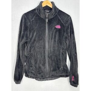 The North Face Osito Fleece Jacket Womens Black Breast Cancer Awareness Medium